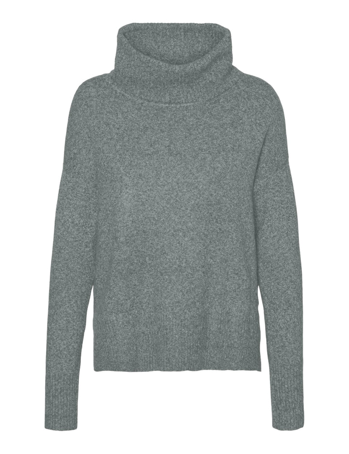 Vero Moda Female Strickponcho VMDOFFY Strickponcho S Balsam Green/Detail:melange, S Balsam Green/Det