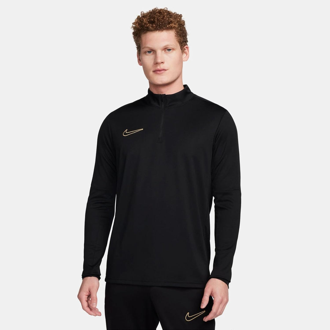 Nike Academy 25 Dri-FIT Strick-Fussball-Trainingsjacke für Herren, FZ9824 Black/Black/Metallic Gold