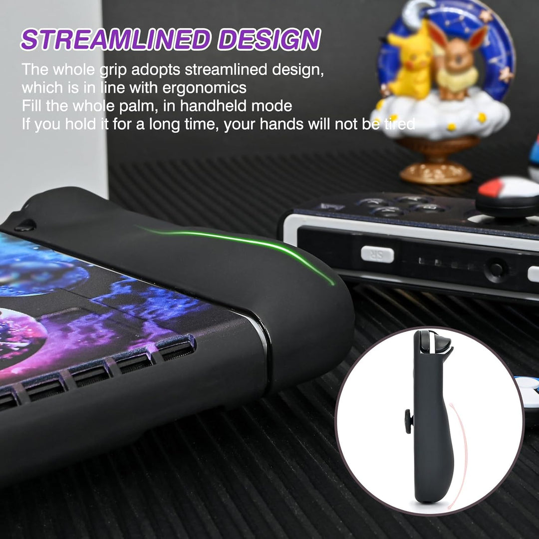 DLseego Schutzhülle Kompatibel mit Switch OLED,Schlanke Weiche Dockable Schutzhülle mit 4 Switch Joy