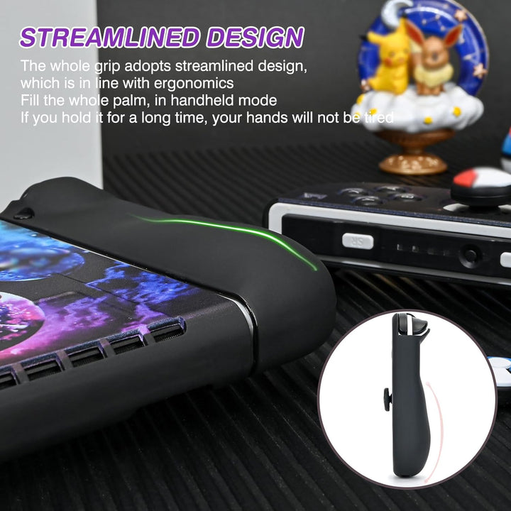 DLseego Schutzhülle Kompatibel mit Switch OLED,Schlanke Weiche Dockable Schutzhülle mit 4 Switch Joy