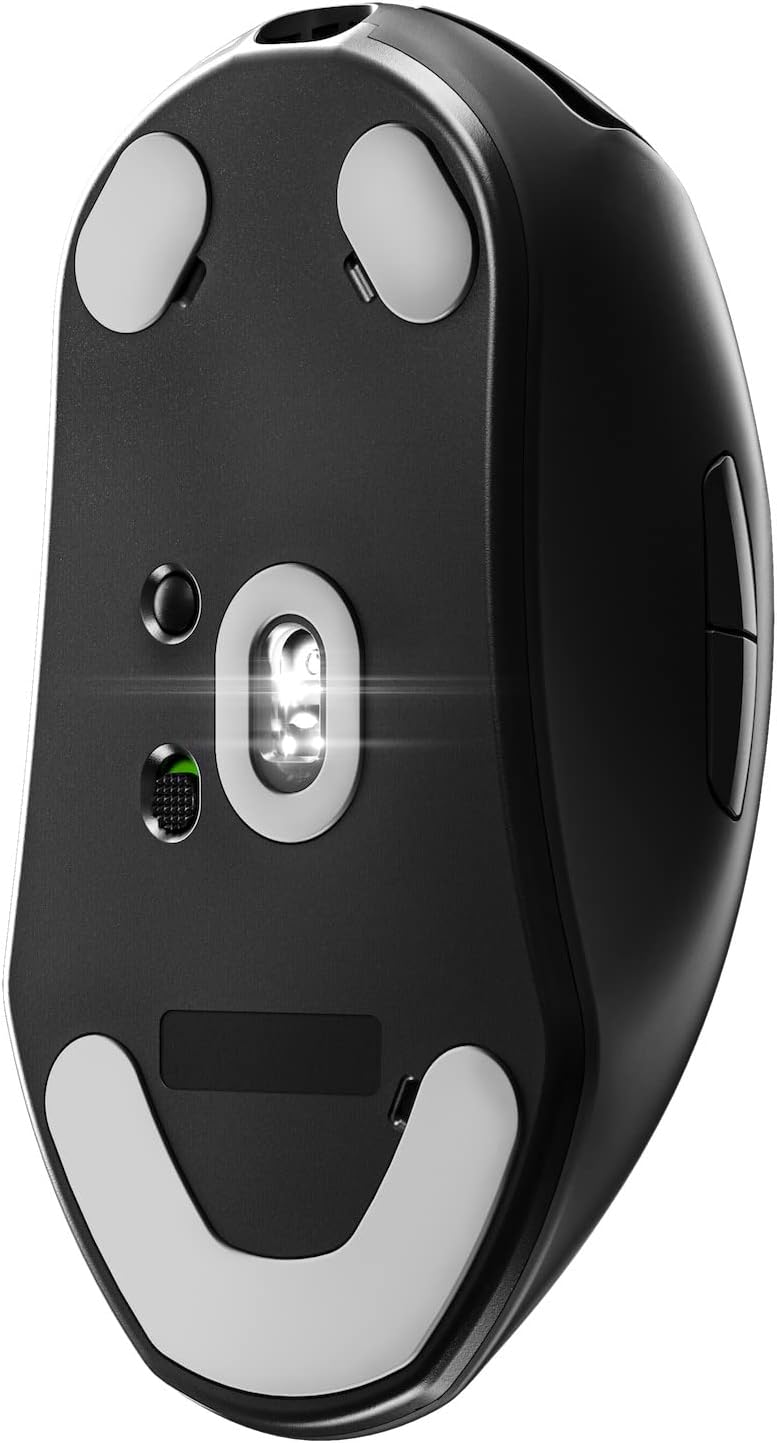 SteelSeries Prime Wireless - Esports Leistung Kabellose Gaming-Maus - 100 Stunden Akkulaufzeit - Tru