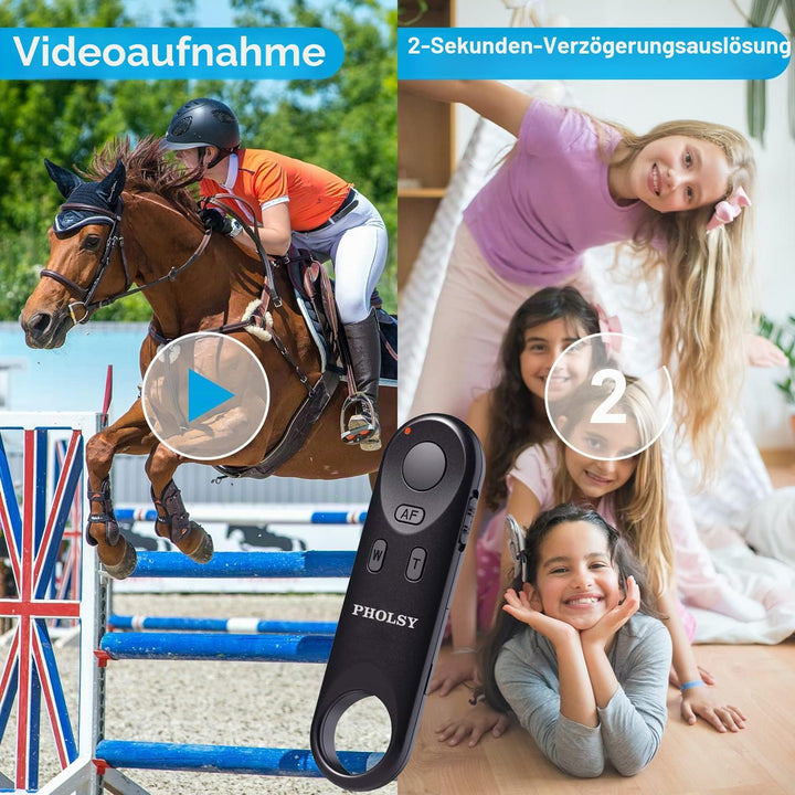PHOLSY BR-E1 Bluetooth Kamera Fernbedienung Kabellose Fernauslöser Kompatibel mit Canon R7, R100, R1