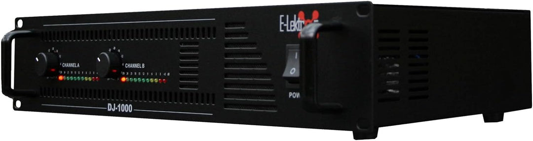 E-Lektron DJ-1000 Stereo PA-Verstärker Endstufe 2X 500W Spitze