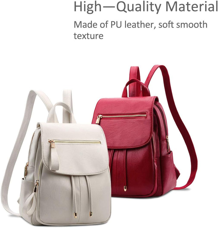 NICOLE&DORIS Mode Frauen Rucksack Mini Rucksack Leder Damen Rucksack Umhängetasche Geldbörsen Mädche