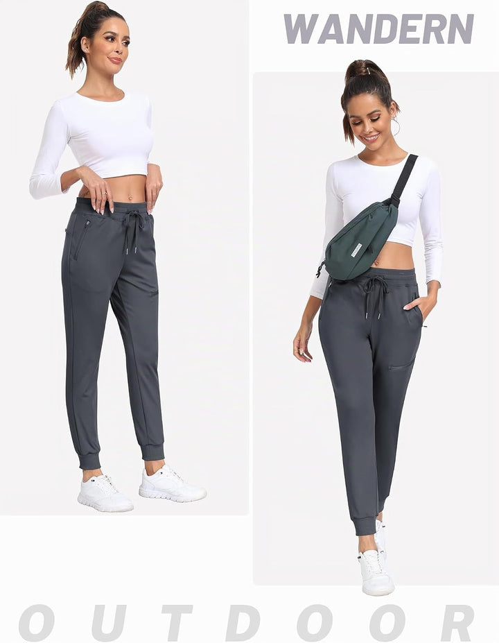 MoFiz Jogginghose Damen Thermohose Mikrofleece Sporthose Atmungsaktiv Waterproof Sweatpants mit Reis