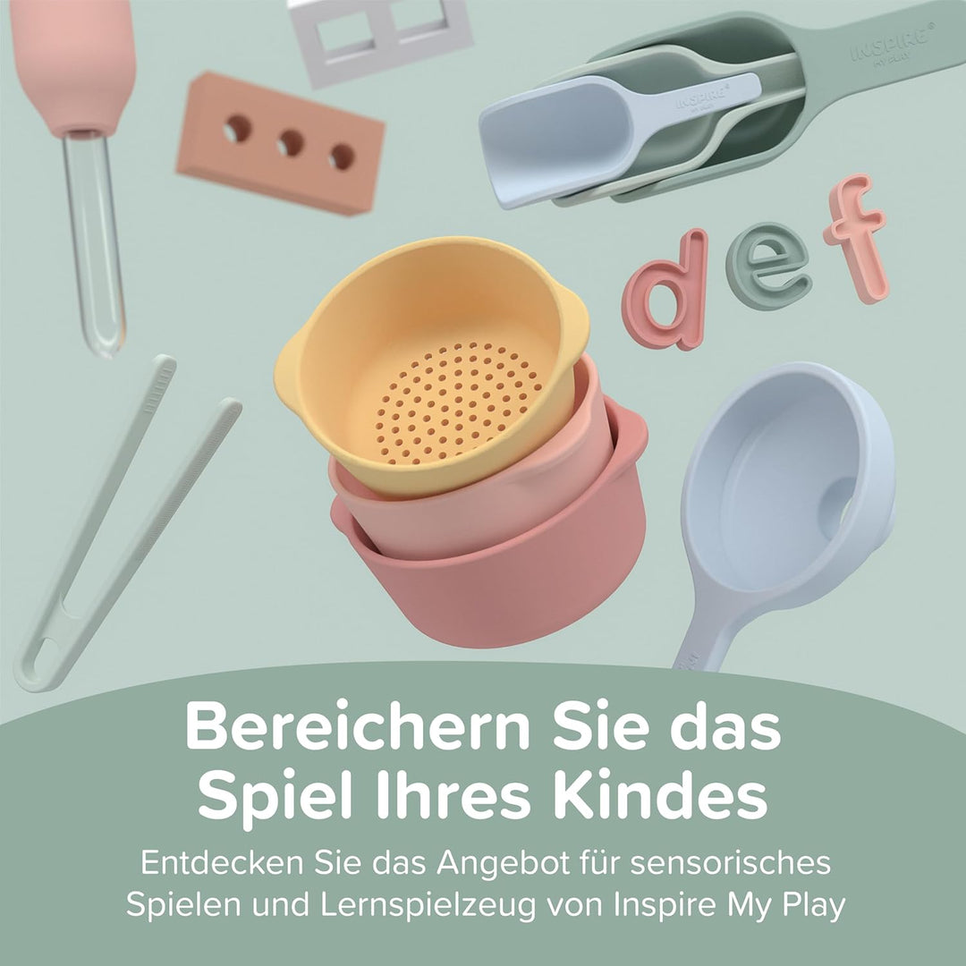 Inspire My Play 3 x Kinderpinzette für feinmotorische Fähigkeiten - Spielzeugzange für Kinder - sens