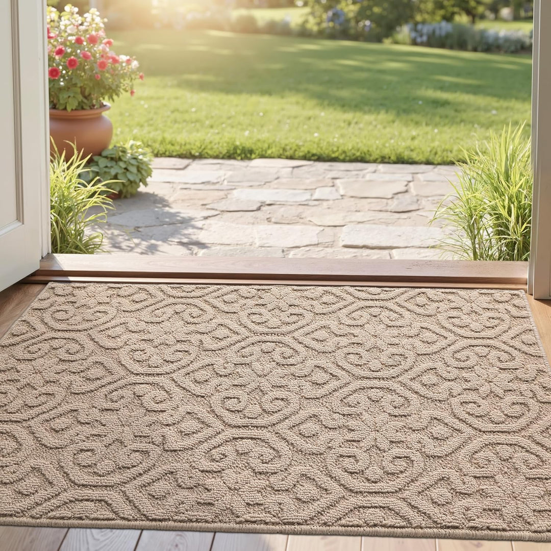 DEXI Schmutzfangmatte 44 x 76cm, rutschfest Fussmatte Innen, waschbarer Fussmatte, absorbierend Türm