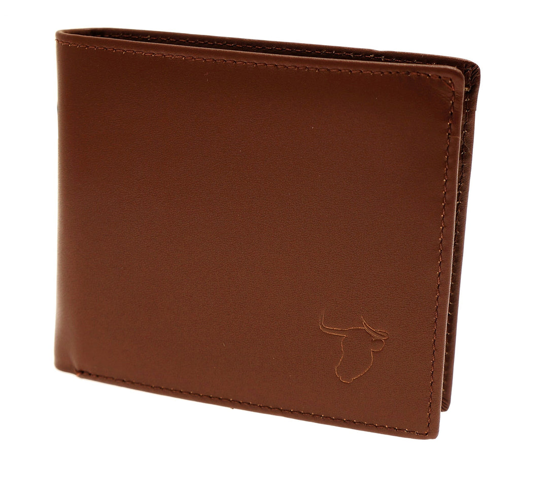 Henny Klein Feine Handmade Germany Herren Rinder Leder Geldbörse Portemonnaie Querformat mit RFID NF