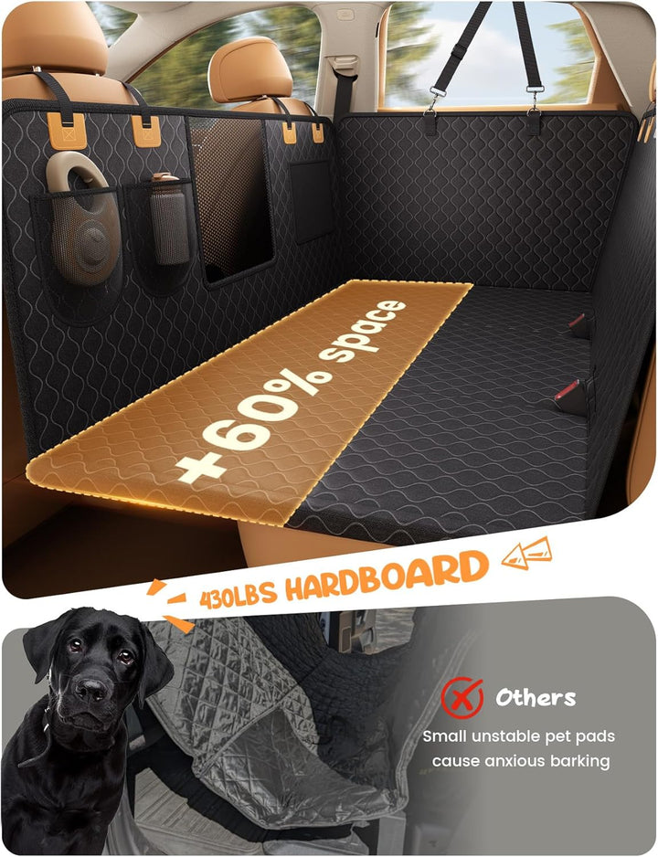Lamicall Hundedecke Auto Rückbank, Autoschondecke Hund - [TOP Reissfestigkeit] wasserdichte Hundemat