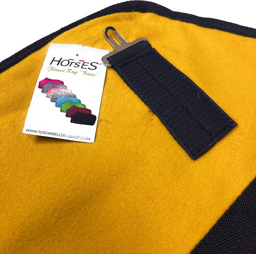 Horses, Fleece Pferdedecke, Basismodell, weich und bequem, ideal für Transport und Feierabend, Gröss