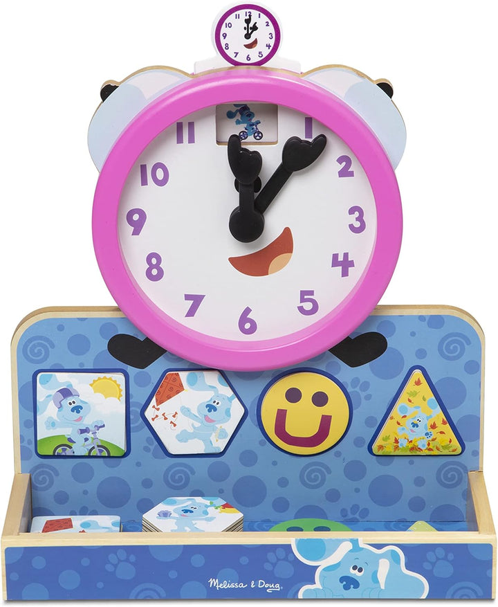 Melissa & Doug 33014 Blue's Clues & You Tickety Tock Wanduhr aus Holz, Mehrfarbig