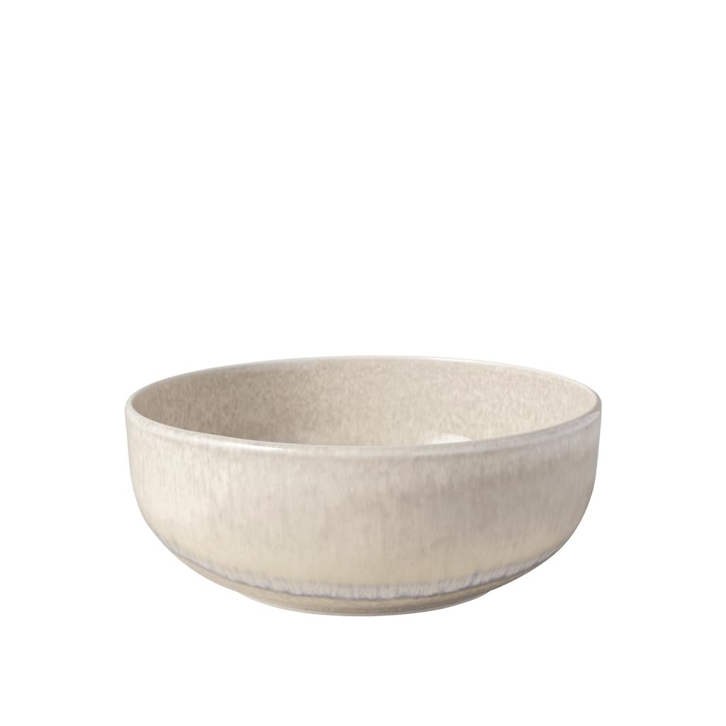 like. by Villeroy & Boch – Perlemor Sand Poke Schale, ca. 18 x 18 x 7 cm, Premium Porzellan made in