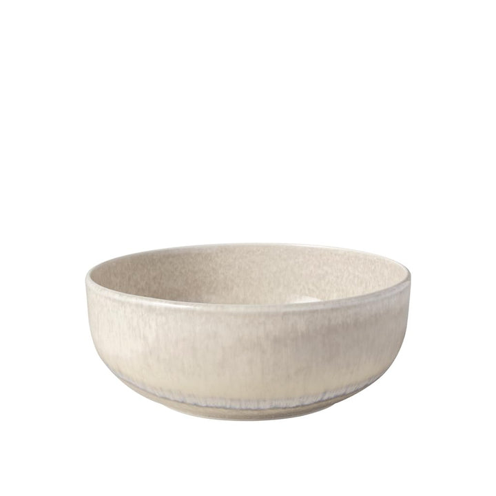 like. by Villeroy & Boch – Perlemor Sand Poke Schale, ca. 18 x 18 x 7 cm, Premium Porzellan made in
