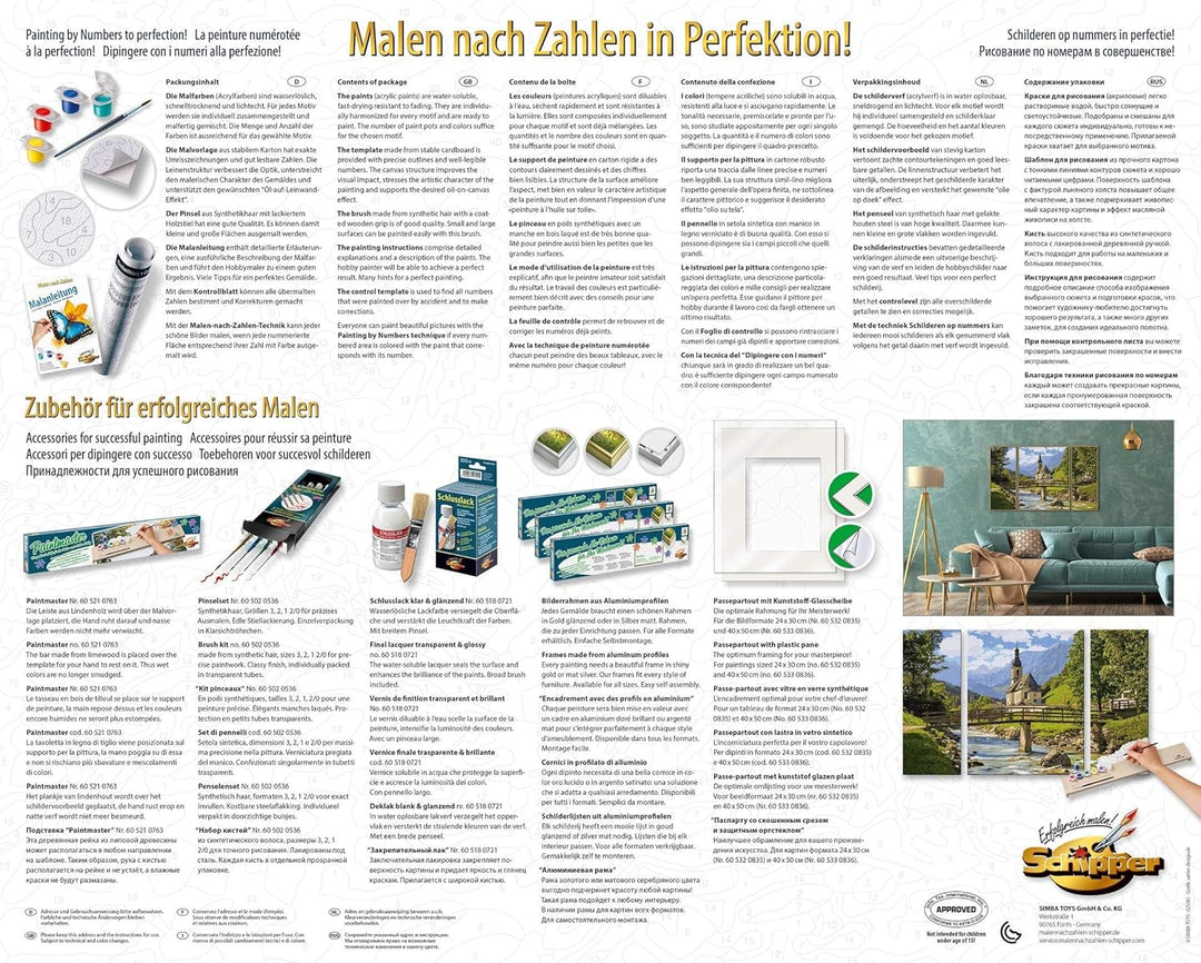 Schipper 609260839 Malen nach Zahlen - St. Sebastian in der Ramsau - Bilder malen für Erwachsene, in