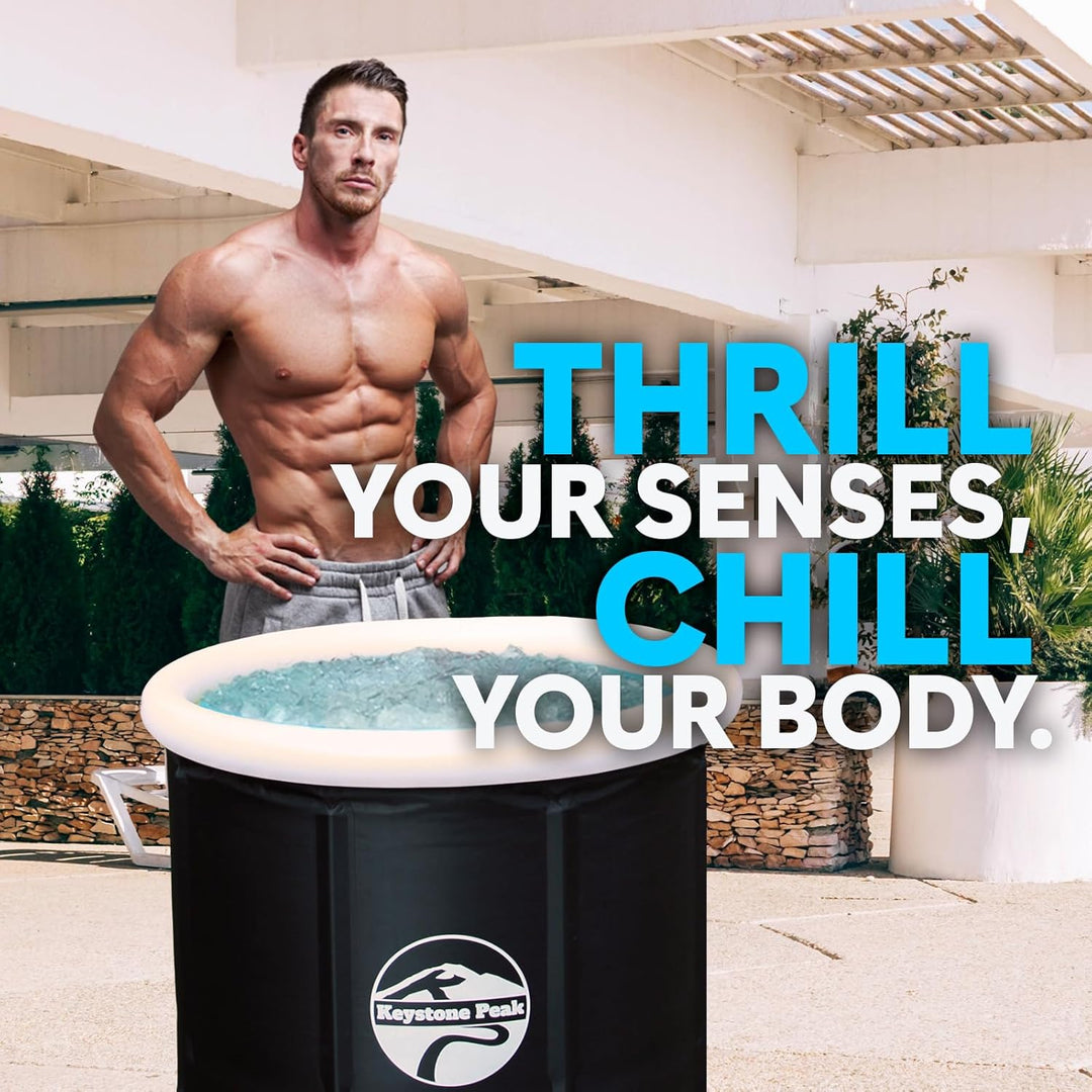 Keystone Peak Ice Bath - 85 cm Ø * 72 cm - Booste Dein Immunsytsem & verbessere die Regeneration + K