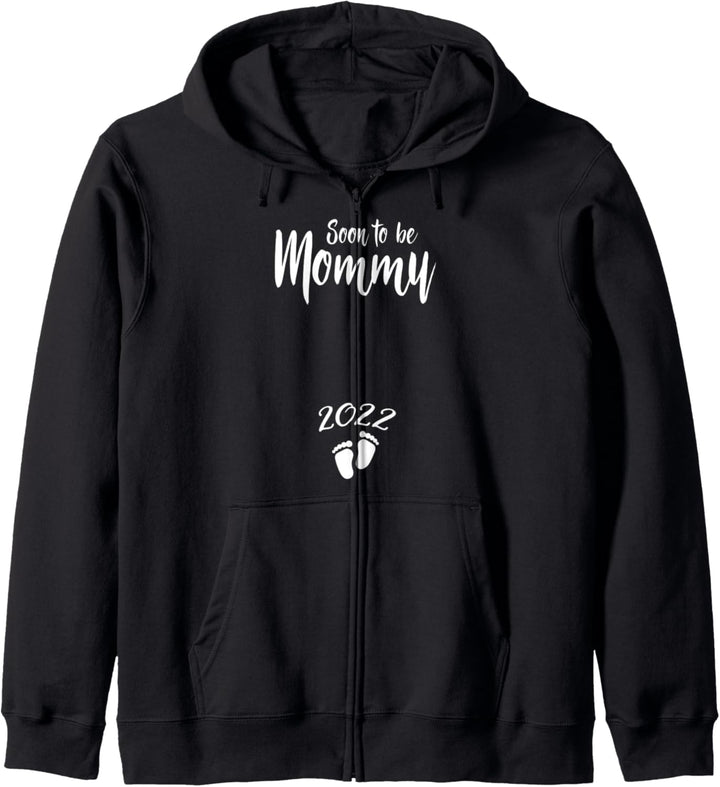 Mom Soon To Be Mommy 2022 Mutter Schwangere Frau Kapuzenjacke