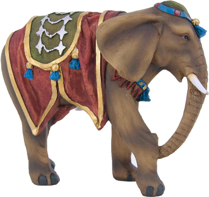 FADEDA Elefant/Höhe:13 cm/handbemalt/detailgetreue Krippen Figuren - Weihnachten Tisch Dekoration Kr