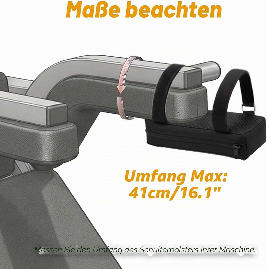 J Bryant Hack Squat Schulterpolster-Set – 4 cm Dicke Universal-Polster für Hack Squat &amp; Beinpresse –