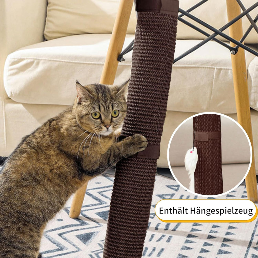 JanYoo 2 Stück Katze Kratzschutz Katzenkratzmatte Möbelschutz Pet Tischbein Katzenkratzer Kratzmatte