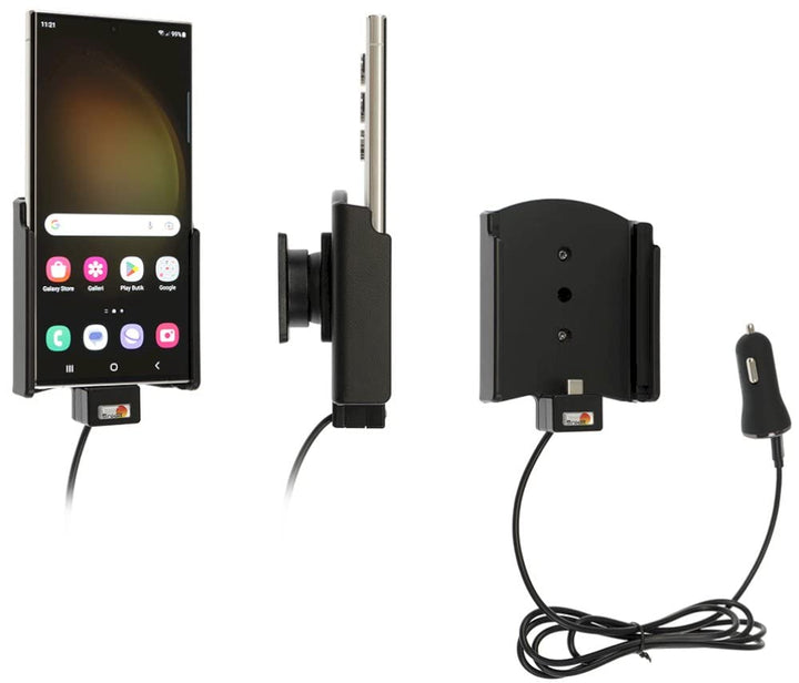 Brodit Gerätehalter 721346 | Made IN Sweden | mit Ladefunktion für Smartphones - Samsung Galaxy S23