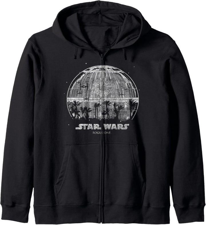 Star Wars Rogue One Palm Tree Death Star Kapuzenjacke