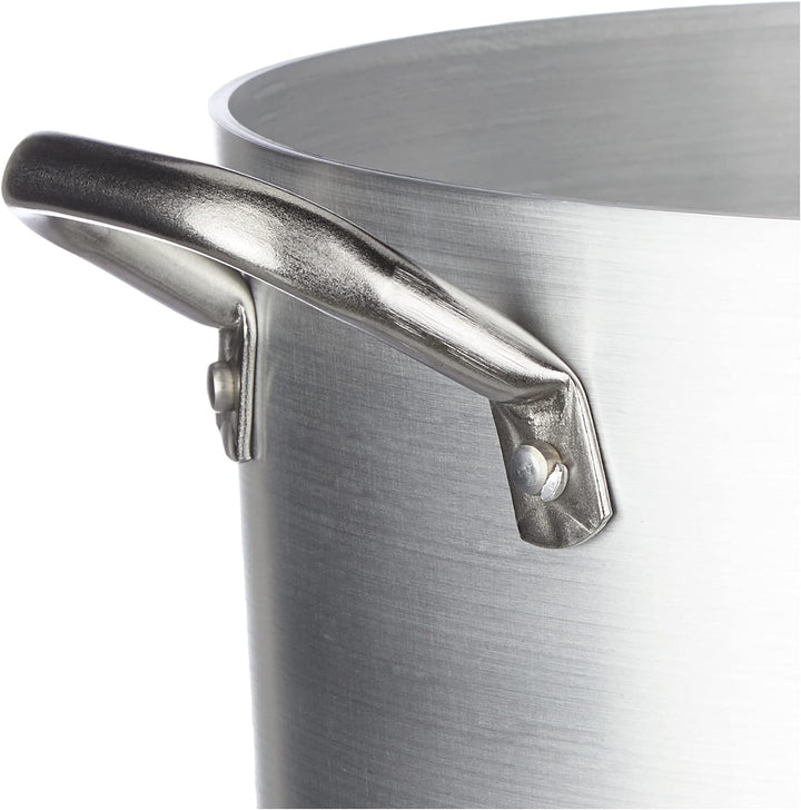Pentole Agnelli Linie 2 mm Suppentopf aus Aluminium mit 2 Griffen, Durchmesser – 30 cm, Edelstahl, S