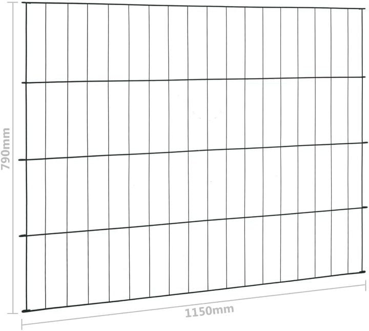 vidaXL Gartenzaun Set Teichzaun Schutzzaun Gitterzaun Steckzaun Zaun-Set Garten Zaun niedrig Poolzau