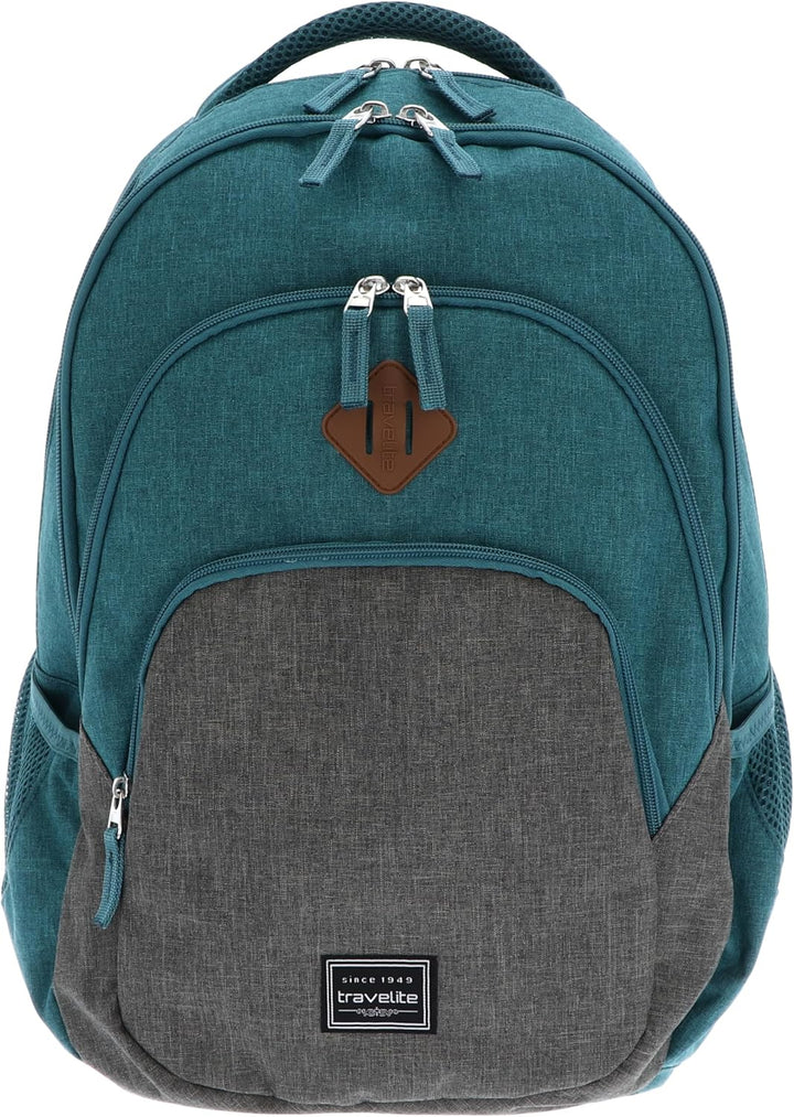 Travelite Handgepäck Rucksack, Laptop Rucksack 15,6 Zoll, BASICS, Daypack, Tagesrucksack mit vielen
