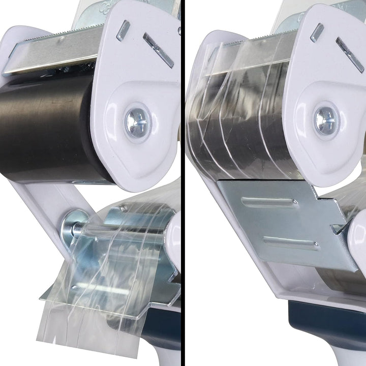 Packbandabroller mit Sicherheitsvorrichtung | Sicherheits-Handabroller | Für Klebeband mit 3-Zoll-Ke