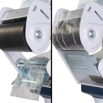 Packbandabroller mit Sicherheitsvorrichtung | Sicherheits-Handabroller | Für Klebeband mit 3-Zoll-Ke
