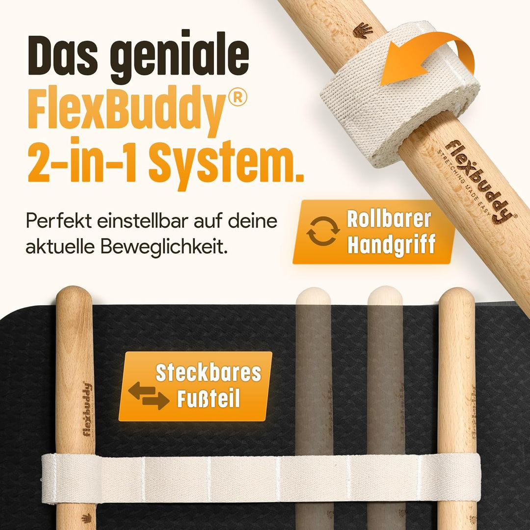 Dehngerät – 2-in-1 Flexibilitäts- & Rückentrainer | Mehr Beweglichkeit & Schmerzlinderung | Kompakte
