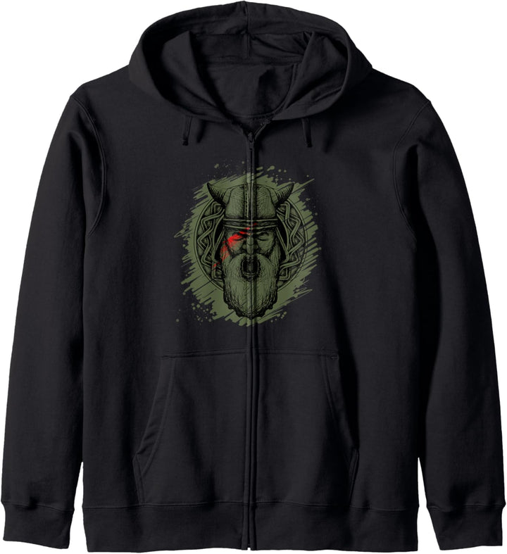 Odin Viking Geschenk Mythologie Viking Kapuzenjacke