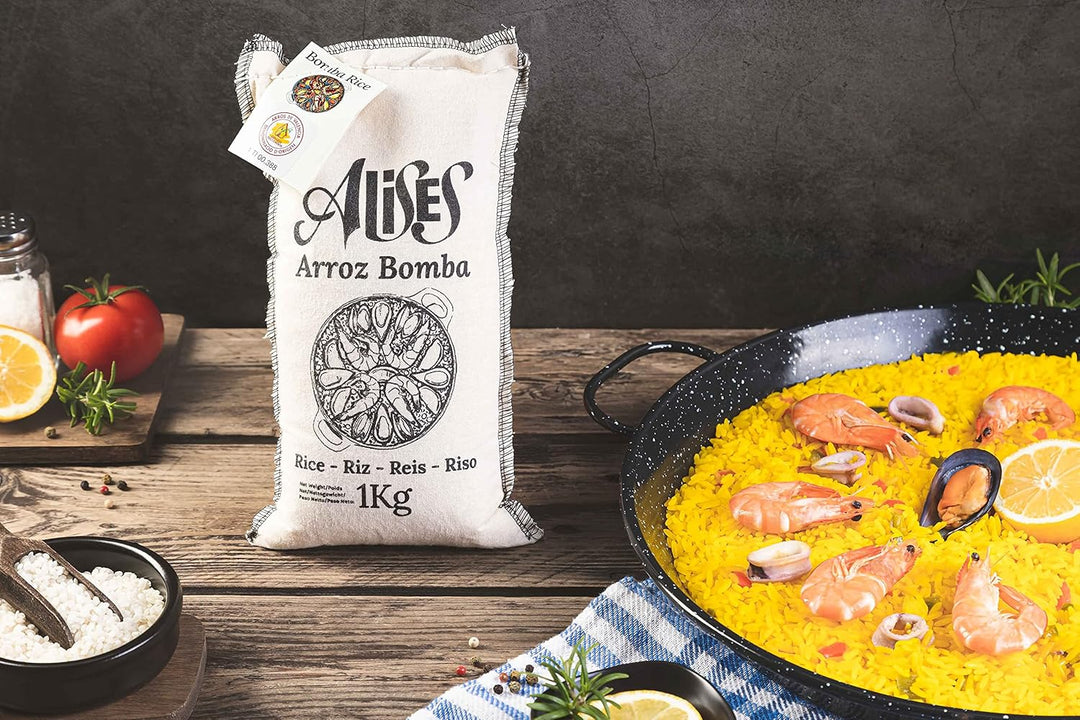 Alises - Paella-Pfanne aus emailliertem Kohlenstoffstahl (natürliche Antihaftbeschichtung) - Paella
