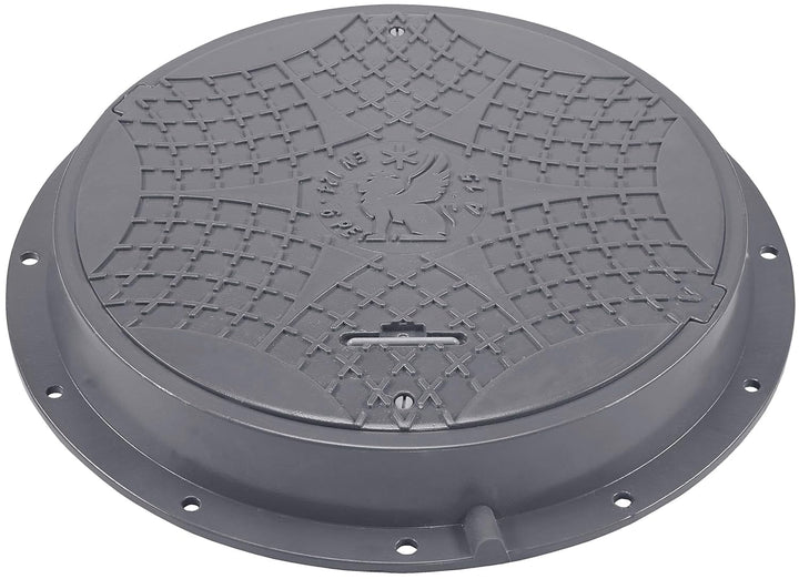 BABYLONPLAST Schachtabdeckung, Schachtdeckel DN600/800, 15kN Hochbelastbarer Kunststoff Kanaldeckel,