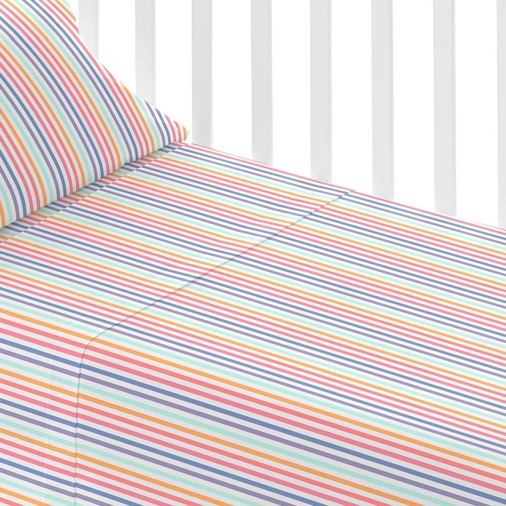 TRAMAS+ Kinderbettwäsche 60x120 cm aus 100% Baumwolle Superweiche & Farbenfrohe | Babybettwäsche - (