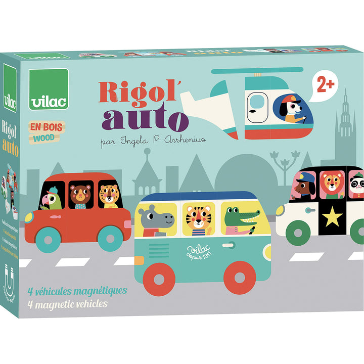Vilac - Rigol'auto Ingela P. Arrhenius, magnetisch, Mehrfarbig (XVC-7603)