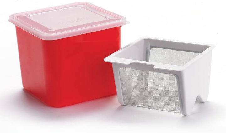 Cuisipro 837426 Joghurt-Käsehersteller, Weiss, 12 x 14 x 14 cm