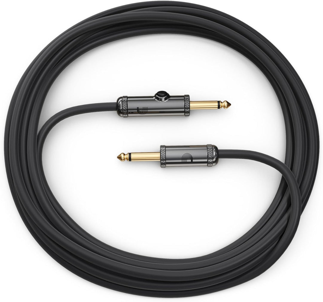 Planet Waves PW-AG-10 Custom Series Cables 3m (10 Fuss) schwarz 10 Fuss Momentary Straight, 10 Fuss