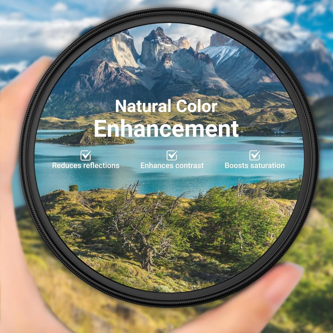 PROfezzion Slim Zirkularer Polfilter 67mm CPL Filter für Canon EOS R RP R6 II mit RF 24-105mm Kit-Ob