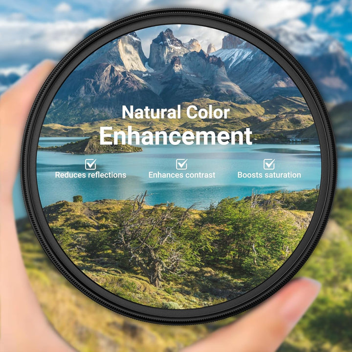 PROfezzion Slim Zirkularer Polfilter 67mm CPL Filter für Canon EOS R RP R6 II mit RF 24-105mm Kit-Ob