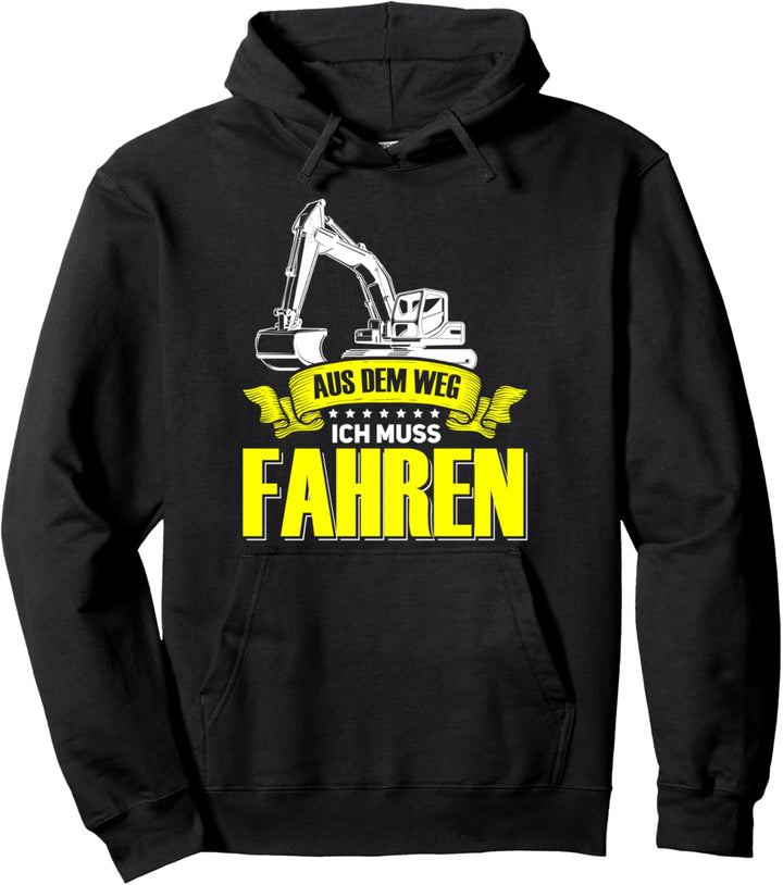 Bagger Bauarbeiter Baustelle Geschenk Pullover Hoodie
