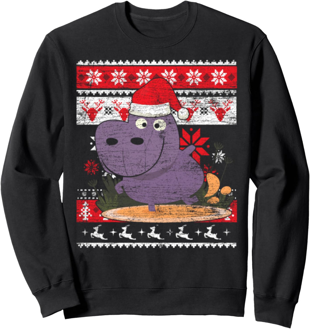 Nilpferd Ugly Christmas Sweatshirt