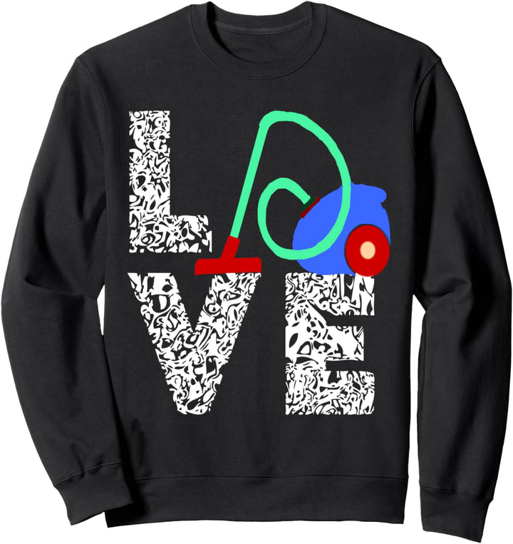 Staubsauger Hausfrau Reinigung Putzfee Hausmeister Sweatshirt