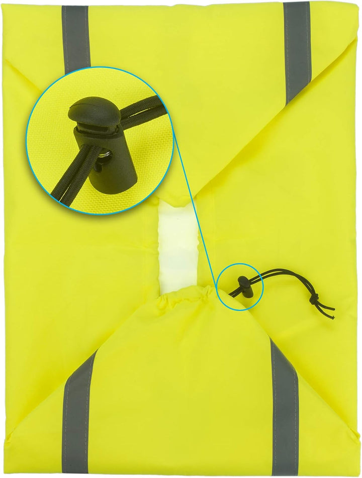 EAZY CASE Rucksack Schulranzen Regenschutz, Schutzhülle mit Reflektorstreifen, Regenüberzug, Regensc