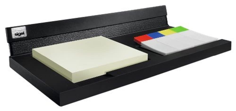 SIGEL SA503 Memocenter Cintano, Echtleder, schwarz, 20 x 10 cm, Memocenter