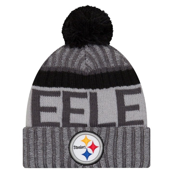 New Era NFL Sideline 2017 Bobble Mütze - Pittsburgh Steelers