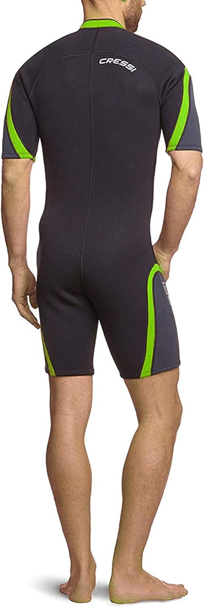 Cressi Playa Man Shorty Wetsuit – Kurzer Neoprenanzug 2.5mm aus Hochelastischem für Herren 2.5mm 4XL