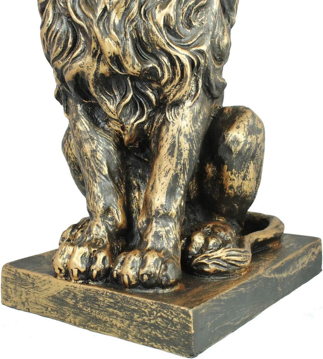 colourliving Löwe Skulptur Löwenstatue Deko Löwe Garten Gartenfigur Löwe sitzend