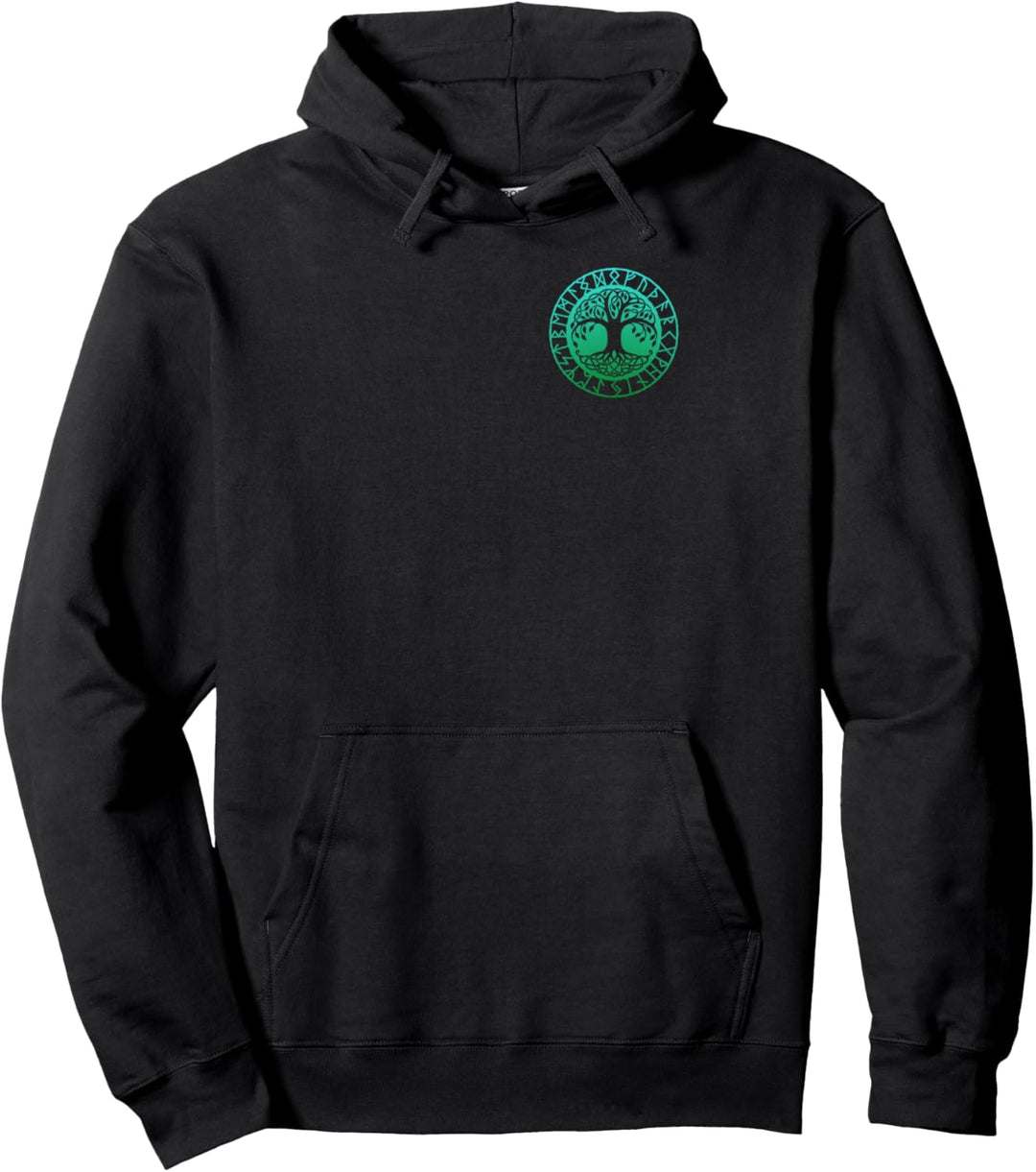Wikinger-Symbol YGGDRASIL nordisches Symbol Nordische Rune Zeichen Glyphe Pullover Hoodie