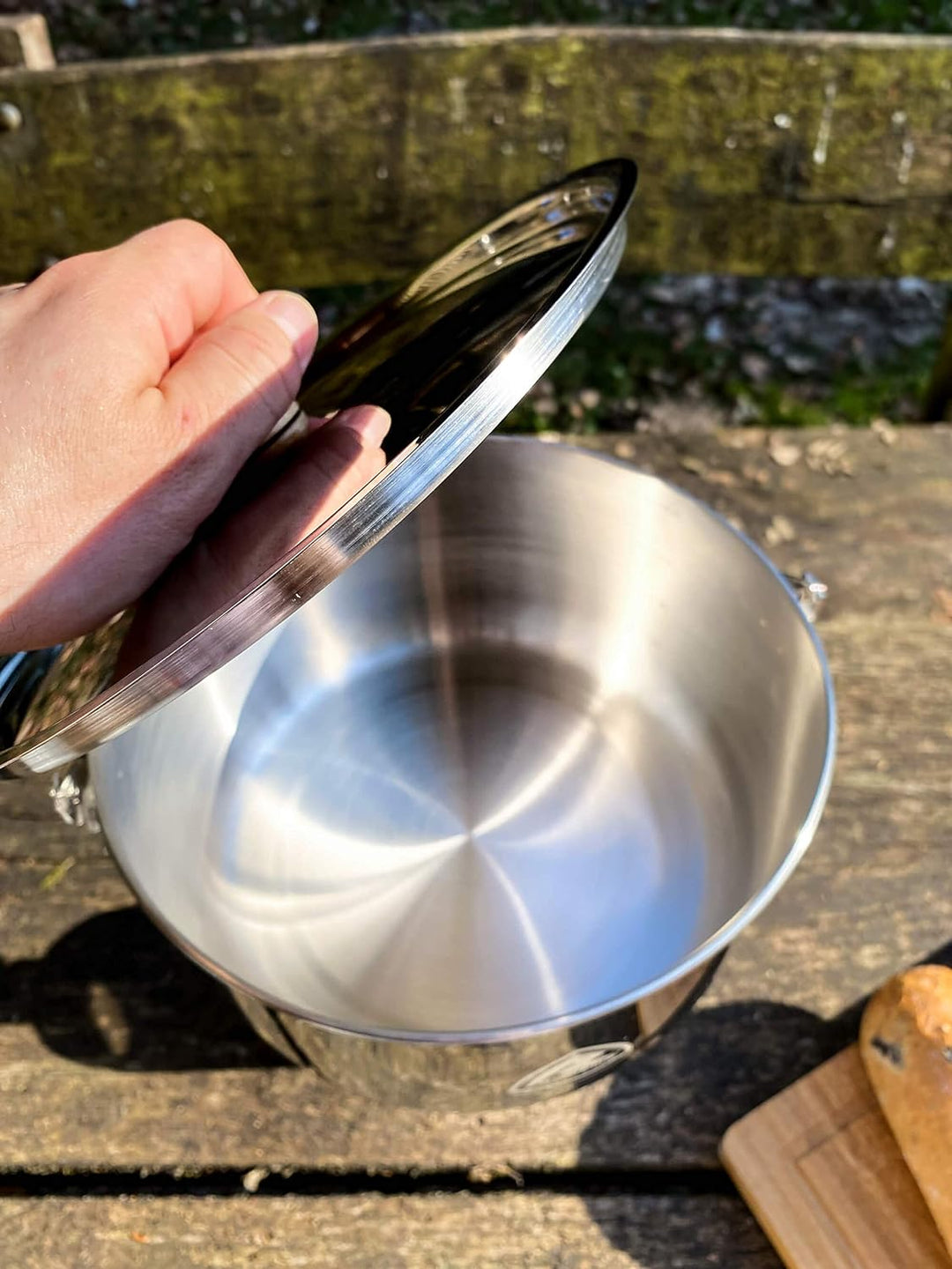 Robens Ottawa 4 L Camping Topf Edelstahl mit Deckel - Camping Kochgeschirr